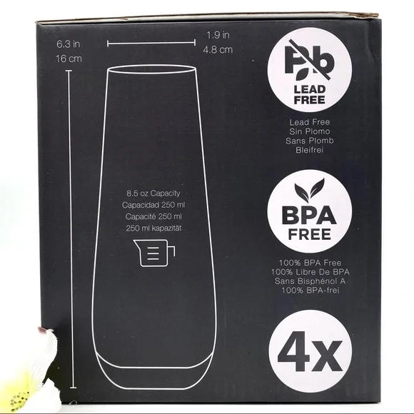 NIB Eparé Iridescent Champagne Flutes (Set of 4) - Picture 12 of 14